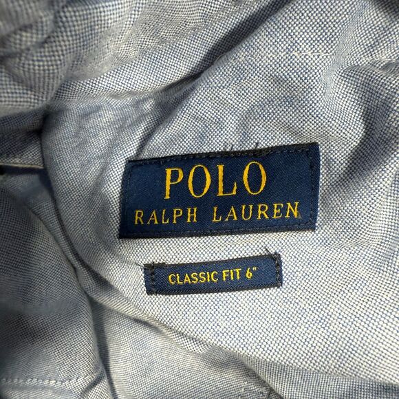 Polo by Ralph Lauren Light Blue Embroidered Shorts - Picture 9 of 11